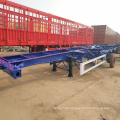 3 axle Tri-axle 40ft 65ton Skeleton Semi Trailer